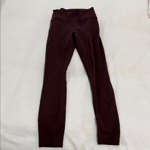 lululemon in movement tights -25in